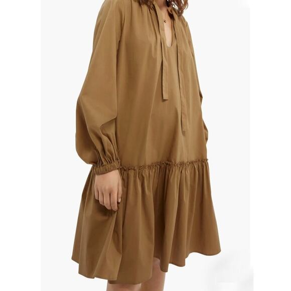 Scotch and Soda Voluminous Long Sleeve Organic Cotton Shift Dress Size Large - Picture 10 of 10